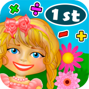 Math Girl Flowers 1st Grade