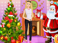 Barbie in Christmas Room Preparation