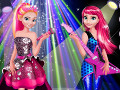 Elsa and Anna in Rock N Royals