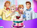 Frozen Family Cooking Wedding Cake