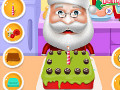 Santa Cooking Red Velvet Cake